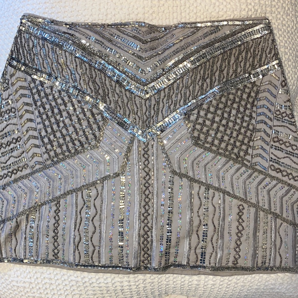 Club Monaco Embroidered Skirt